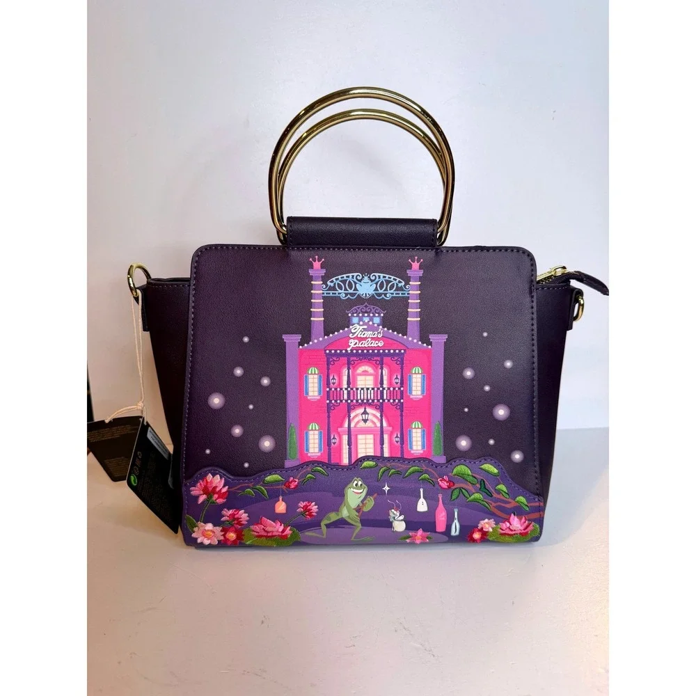 NWT Loungefly Disney Princess & The Frog Tiana's Place Crossbody Satchel Bag